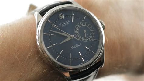 rolex cellini date blue review|Rolex cellini date 50519.